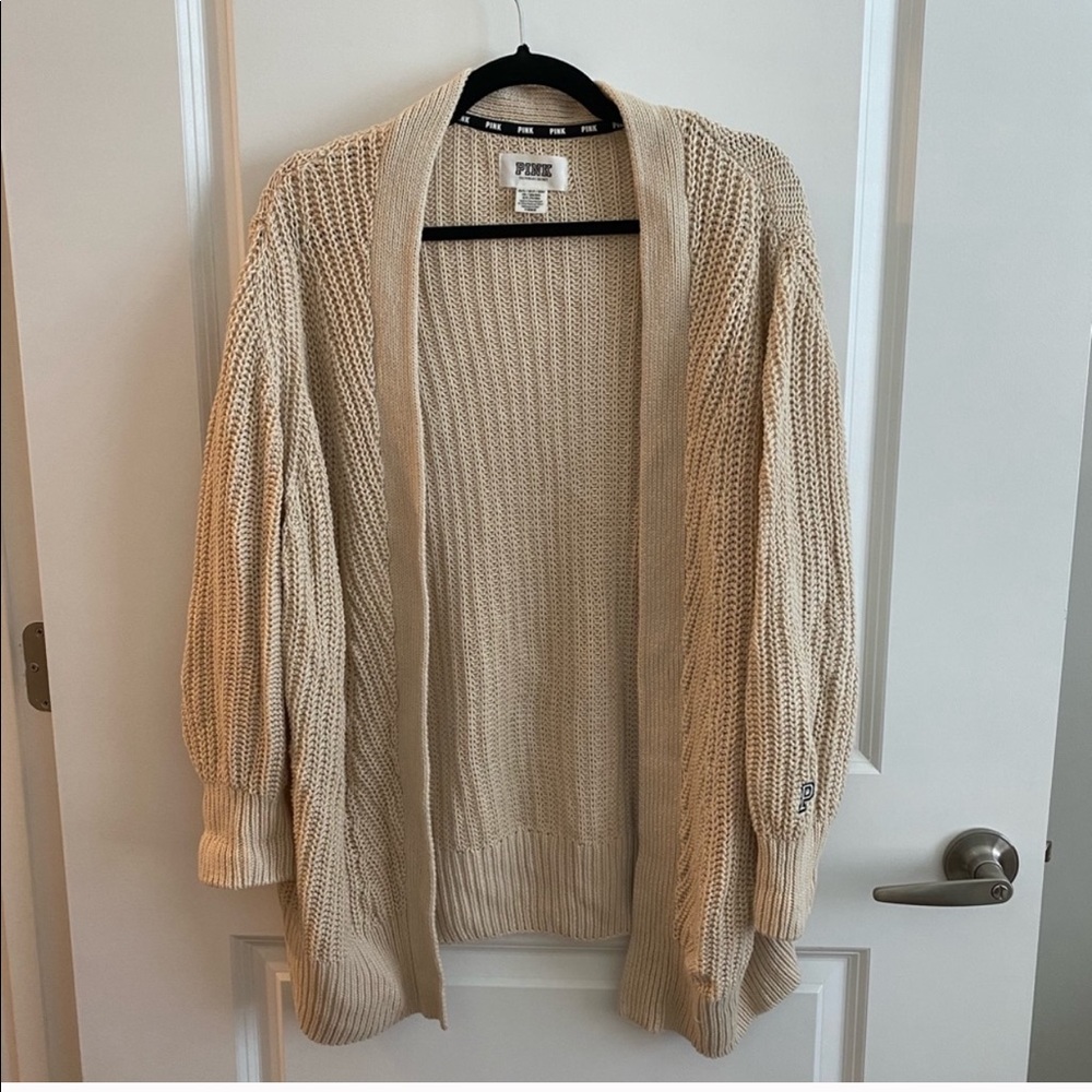 VS PINK long boyfriend sweater cardigan